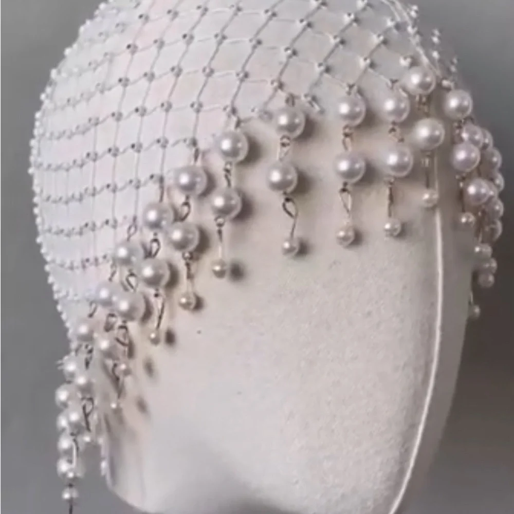 Handmade Wedding Pearl headpiece